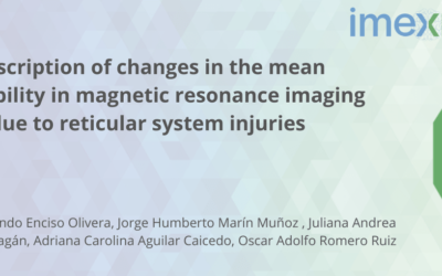 Description of changes in the mean diffusibility in magnetic resonance imaging due to reticular system injuries