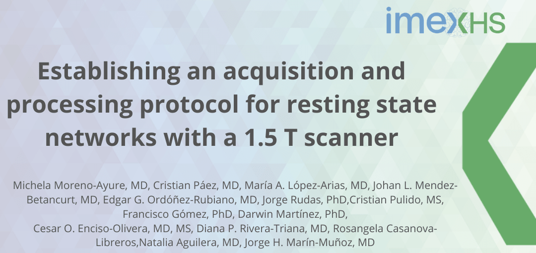 Establishing an acquisition and processing protocol for resting state networks with a 1.5 T scanner