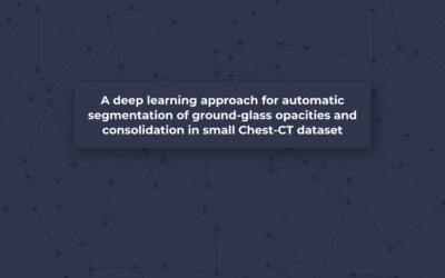 A deep learning approach for automatic segmentation of ground-glass opacities and consolidation in small Chest-CT dataset